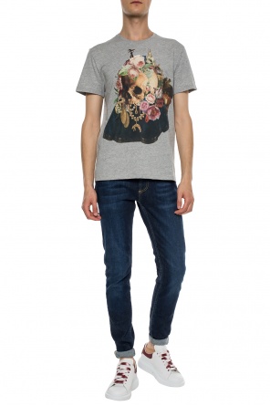 Skull motif t-shirt, zdjęcie 2 Skull motif t-shirt od Alexander McQueen